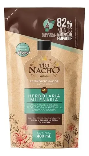 Acondicionador Tio Nacho Doypack Herbolaria Milenaria 400ml