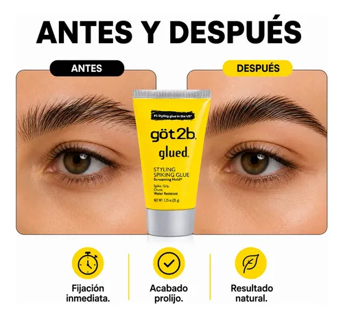 Gel Got2b Fijador Pelo Cejas Schwarzkopf Glued Pack X2