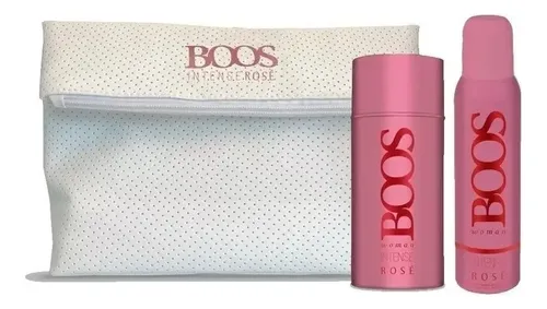 Set Perfume Boos Intense Rose Mujer 90ml + Neceser