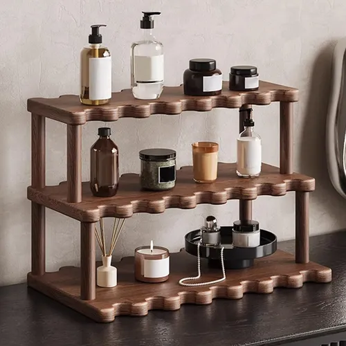 Organizador De Maquillaje Para Escritorio, Elegante, De Tres