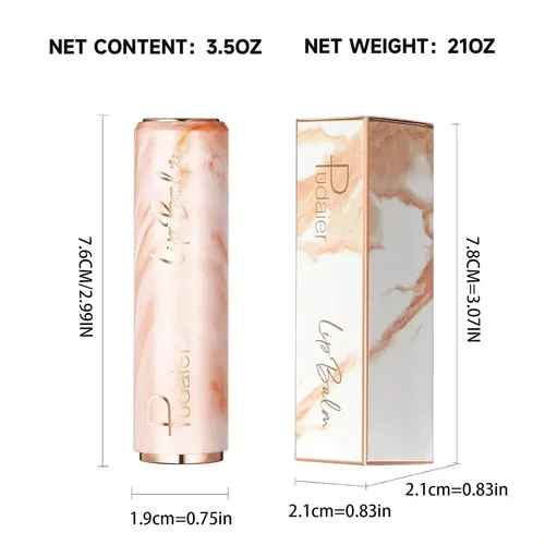 Bálsamo Labial Hidratante Marble, Bálsamo Labial Con Color P