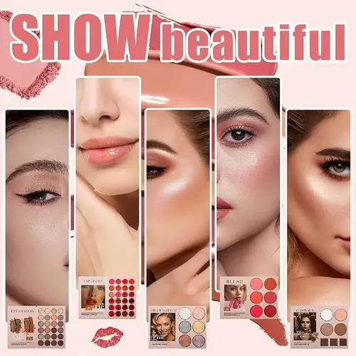 Paleta De Maquillaje Profesional De 67 Colores, Kit 5 Capas