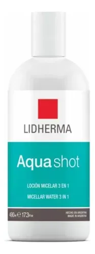 Lidherma Aquashot Loción Micelar 490ml. Demaquillante