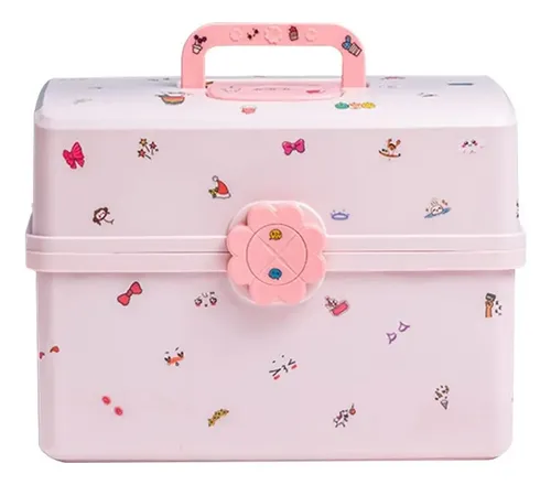 Organizador Cabello Niñas Caja Rosa 3 Capas A