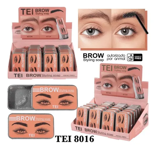 Cera Jabón Para Cejas Con Cepillo Laminado Waterproof Larga Color Transparente