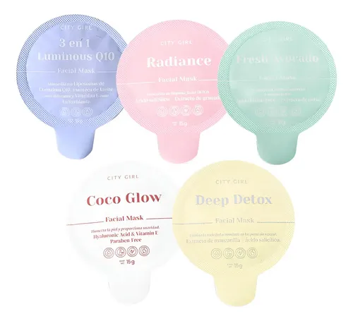 Mascarilla Facial En Crema Hidratante Limpiadora City Girl