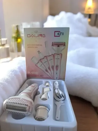 Depiladora Eléctrica 4 En 1 Portatil Usb Mujer Cuerpo Bikini Color Blanco