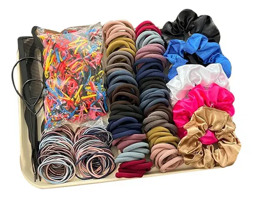 Kit Accesorios Para El Pelo Con Gomitas Y Peines Multicolor