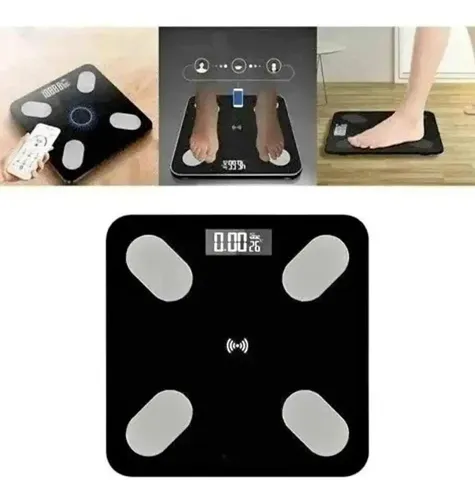 Báscula Digital Renpho Negra Con Bluetooth 180kg Pantalla App BG260R