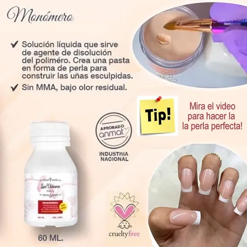 Kit De Inicio Para Hacer Uñas Esculpidas Monomero Y Polimero