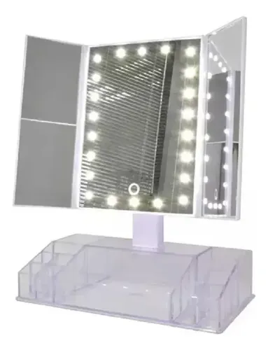 Organizador Y Espejo 180° Con Luz Zoom X2 Y X 3