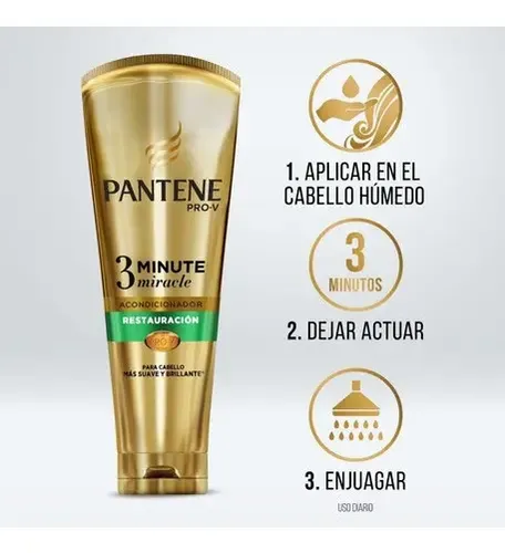 Acondicionador Diario Pantene Pro-V 3 Minutos Milagrosos Reparación 170ml