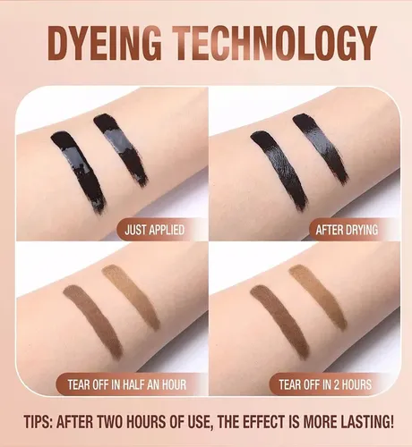 4 Colores Cejas Peel Off Waterproof Semipermanente