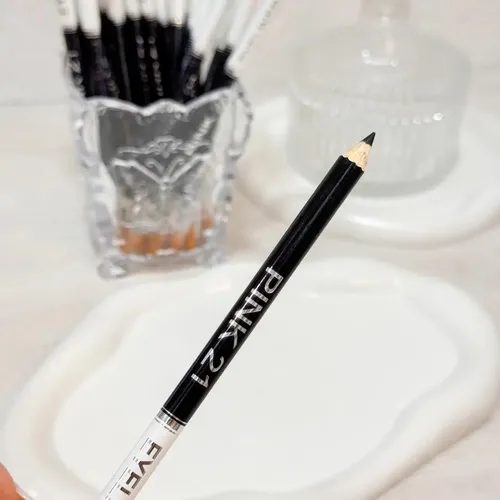 Delineador De Ojos Lapiz Crayón Duo Blanco Negro Pink 21