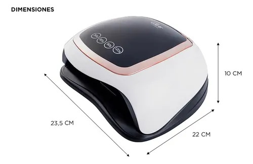 Cabina Para Uñas Care By Gadnic Doble Capacidad 42 Leds Uv