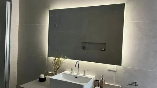 Espejo Rectangular Mundosilica 80×60 Cm Con Luz Led Touch Led Frio Sin Marco