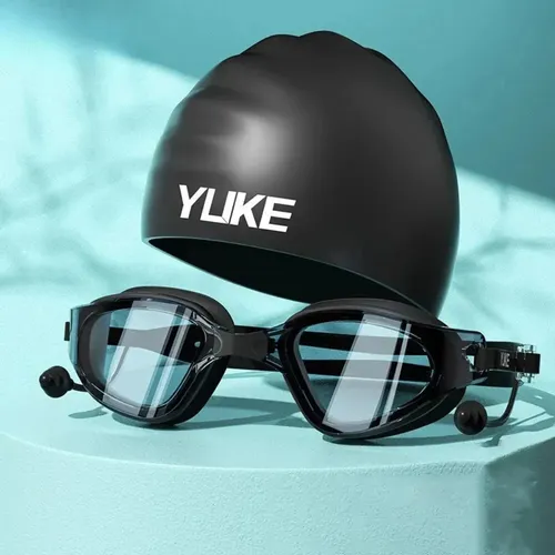 Set Unisex De Gorro De Baño Y Gafas