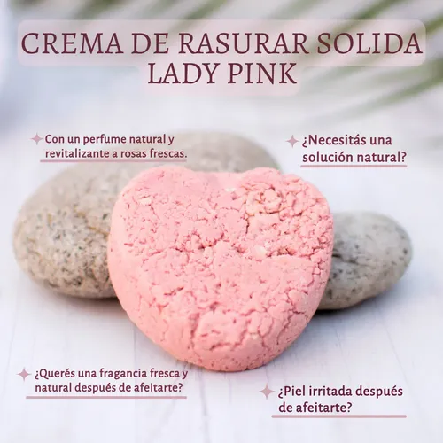 Crema De Rasurar Femenina Vegana Natural Rosas