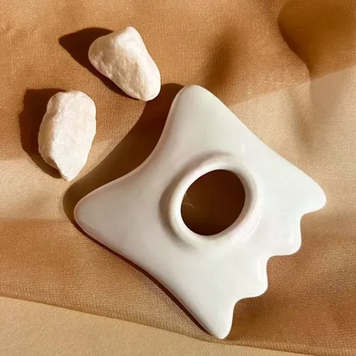 Tablero Gua Sha De Cerámica Para El Cuidado De La Piel
