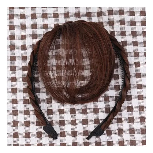 Pelucas Sintéticas Con Flequillo De Diadema Ajustable Para Y