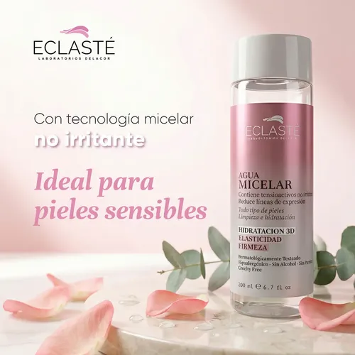 Agua Micelar Eclasté 200ml – Hidratacion Firmeza Elasticidad