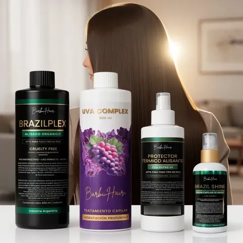 Kit Brazilplex 500ml/uvacomplex 500ml/prote 250ml/serumshine