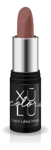Labial Xúlu Cosméticos Nude M166 Barra Cremoso + Delineador Dark Latte