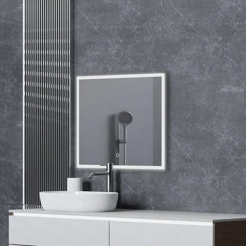 Espejo Rectangular Horizontal Led Touch Gloa Marco Pulido