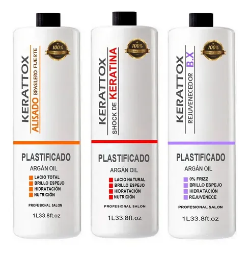 Alisado Brasilero + Keratina + Rej Bx 1 L C/u Envío Al Pais