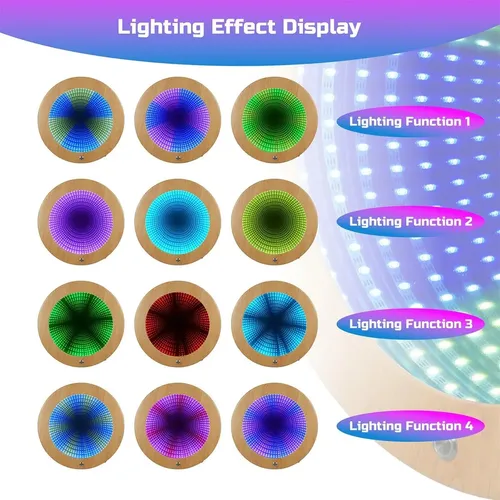 Espejo Infinito Sensorial Led Para Pared Y Piso Premium Marr