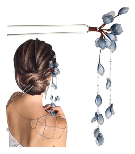 Palillos Chinos Para Cabello Con Borla De Cristal Xx