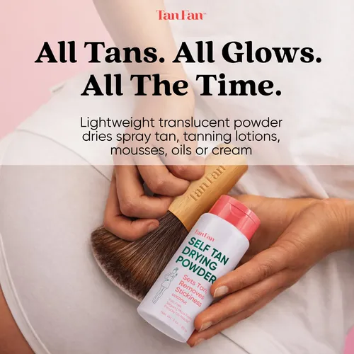 Kit De Polvos Secantes Autobronceadores Tan Fan, 85 G, Vegan