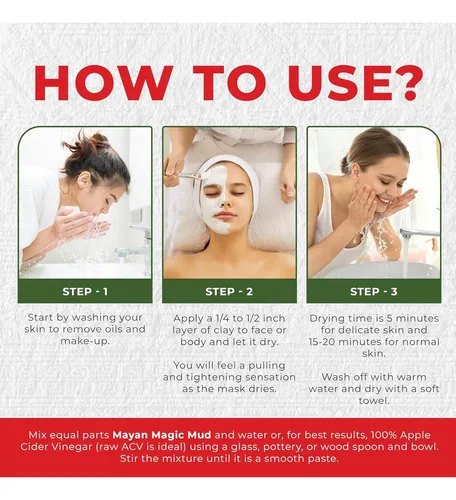 Mascarilla Facial Barro Mágico Maya Kaolin 453.6 G