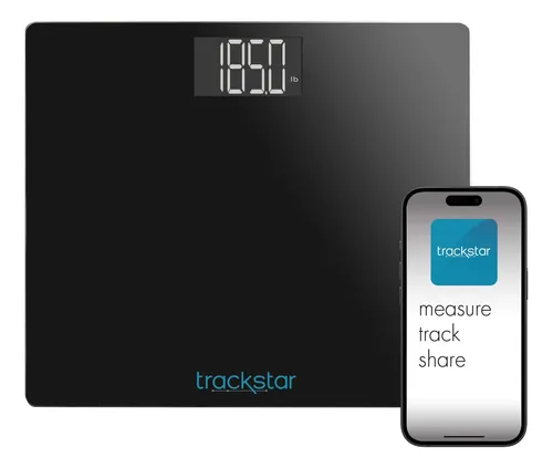 Balanza Digital Trackstar 38 X 33 Cm Con Bluetooth Y App
