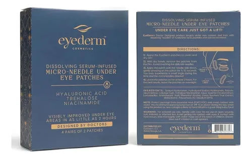 Eyederm Parche Microneedle Ojos Hidratante 4 Pares