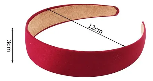 Diadema De Tela Ancha Y Elegante.