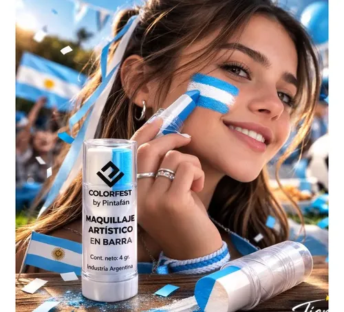 Labial Bicolor Argentina X1 Pintafan Mundial