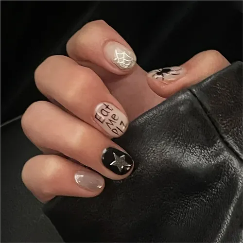 Uñas Decoradas Al Estilo Occidental Para Halloween