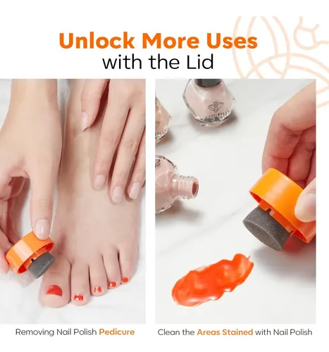 Removedor De Esmalte Modelones Con Esponja Doble – Sin