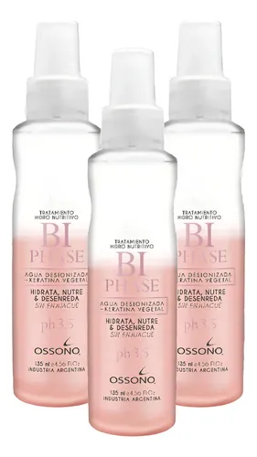Bi Fase Desenredante Instantaneo X 135ml Ossono X3