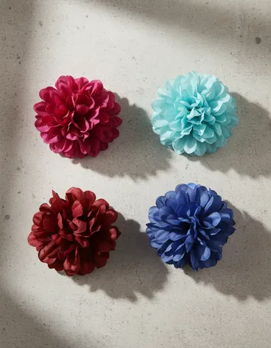 Broche Pinza De Pelo Flor 8 Cm Colores X 12 Unidades