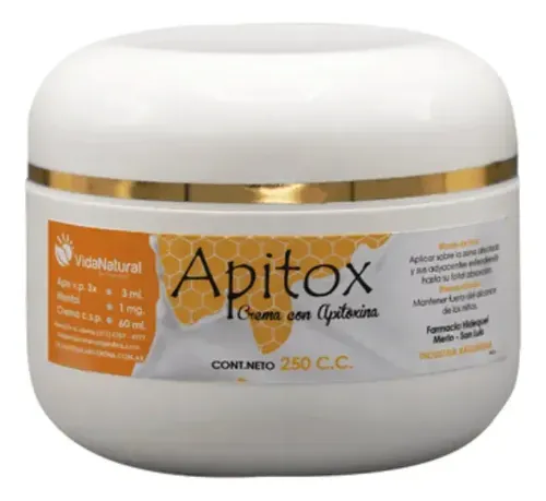 Crema Apitox Contra El Dolor Vasomotora Contracturas 250cc