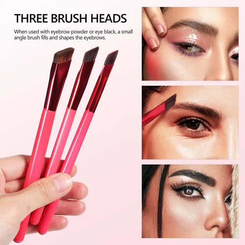 Set De 3 Cejas Realistas Para Maquillaje Profesional