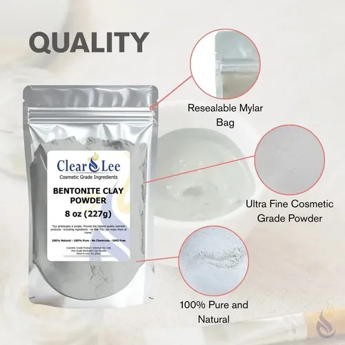 Arcilla Bentonita Cosmética 8 Oz Clearlee