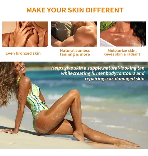 Crema Autobronceadora Para Cara Y Cuerpo, Autobronceador Sin