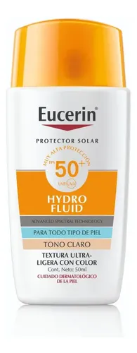 Protector Solar Facial Eucerin Hydro Fluid Tono Claro Fps 50