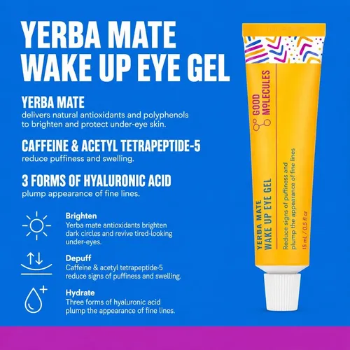 Juego De Ojos Good Molecules: Parche+y Gel Yerba Mate 15 Ml