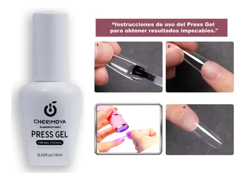 Kit Tips Soft Gel Cherimoya X120 Press Gel Liquido, Linterna