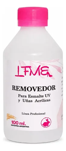 Removedor Gel Uv Led Esmalte Semipermanente Acetona 100ml