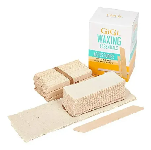 Gigi Wax Essentials, Aplicadores Y Tiras De Muselina Para Ro